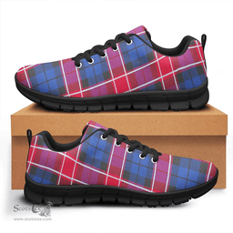 Scottish Graham of Menteith Red Clan Tartan Sneakers - Classic Scottish Plaid Tartan Plaid