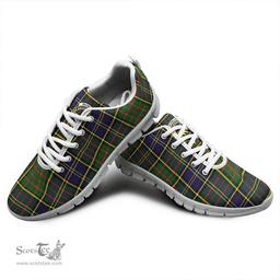 Scottish MacMillan Hunting Modern Clan Tartan Sneakers - Crest Classic Scottish Plaid Tartan Plaid