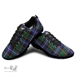 Scottish MacRae Hunting Modern Clan Tartan Sneakers - Crest Classic Scottish Plaid Tartan Plaid
