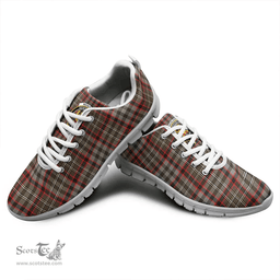Scottish Nicolson Hunting Weathered Clan Tartan Sneakers - Crest Classic Scottish Plaid Tartan Plaid