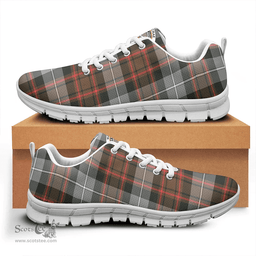Scottish MacRae Hunting Weathered Clan Tartan Sneakers - Crest Classic Scottish Plaid Tartan Plaid