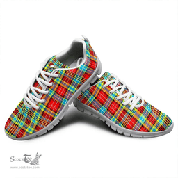 Scottish Ogilvie Hunting Ancient Clan Tartan Sneakers - Crest Classic Scottish Plaid Tartan Plaid