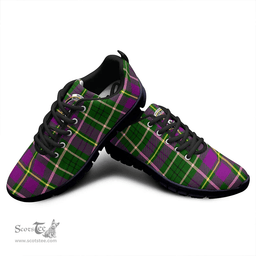 Scottish Tailyour Weathered Clan Tartan Sneakers - Crest Classic Scottish Plaid Tartan Plaid