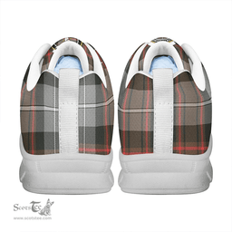 Scottish MacRae Hunting Weathered Clan Tartan Sneakers - Crest Classic Scottish Plaid Tartan Plaid