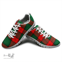 Scottish Stewart Atholl Modern Clan Tartan Sneakers - Crest Classic Scottish Plaid Tartan Plaid