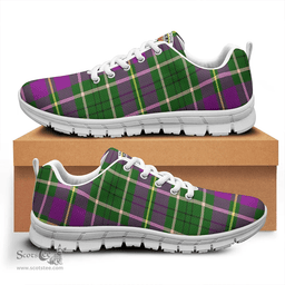 Scottish Tailyour Weathered Clan Tartan Sneakers - Crest Classic Scottish Plaid Tartan Plaid