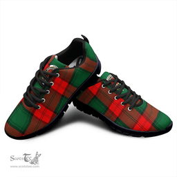 Scottish Stewart Atholl Modern Clan Tartan Sneakers - Crest Classic Scottish Plaid Tartan Plaid