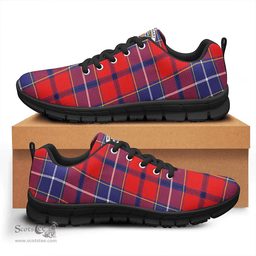 Scottish Wishart Dress Clan Tartan Sneakers - Crest Classic Scottish Plaid Tartan Plaid