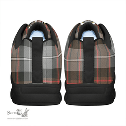 Scottish MacRae Hunting Weathered Clan Tartan Sneakers - Crest Classic Scottish Plaid Tartan Plaid