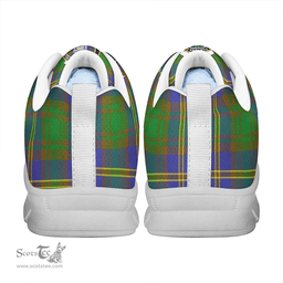 Scottish Strange of Balkaskie Clan Tartan Sneakers - Crest Classic Scottish Plaid Tartan Plaid