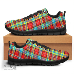 Scottish Ogilvie Hunting Ancient Clan Tartan Sneakers - Crest Classic Scottish Plaid Tartan Plaid