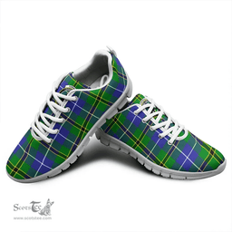Scottish Turnbull Hunting Clan Tartan Sneakers - Crest Classic Scottish Plaid Tartan Plaid