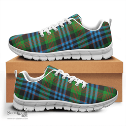 Scottish Newlands of Lauriston Clan Tartan Sneakers - Classic Scottish Plaid Tartan Plaid