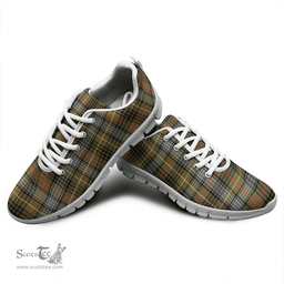Scottish Stewart Hunting Weathered Clan Tartan Sneakers - Classic Scottish Plaid Tartan Plaid
