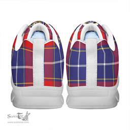 Scottish Wishart Dress Clan Tartan Sneakers - Crest Classic Scottish Plaid Tartan Plaid