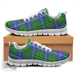 Scottish Turnbull Hunting Clan Tartan Sneakers - Crest Classic Scottish Plaid Tartan Plaid
