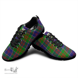 Scottish Stewart of Appin Hunting Modern Clan Tartan Sneakers - Crest Classic Scottish Plaid Tartan Plaid