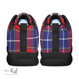 Scottish Wishart Dress Clan Tartan Sneakers - Crest Classic Scottish Plaid Tartan Plaid