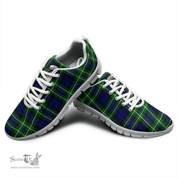 Scottish MacNeill of Colonsay Modern Clan Tartan Sneakers - Crest Classic Scottish Plaid Tartan Plaid