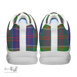 Scottish Stewart of Appin Hunting Modern Clan Tartan Sneakers - Crest Classic Scottish Plaid Tartan Plaid