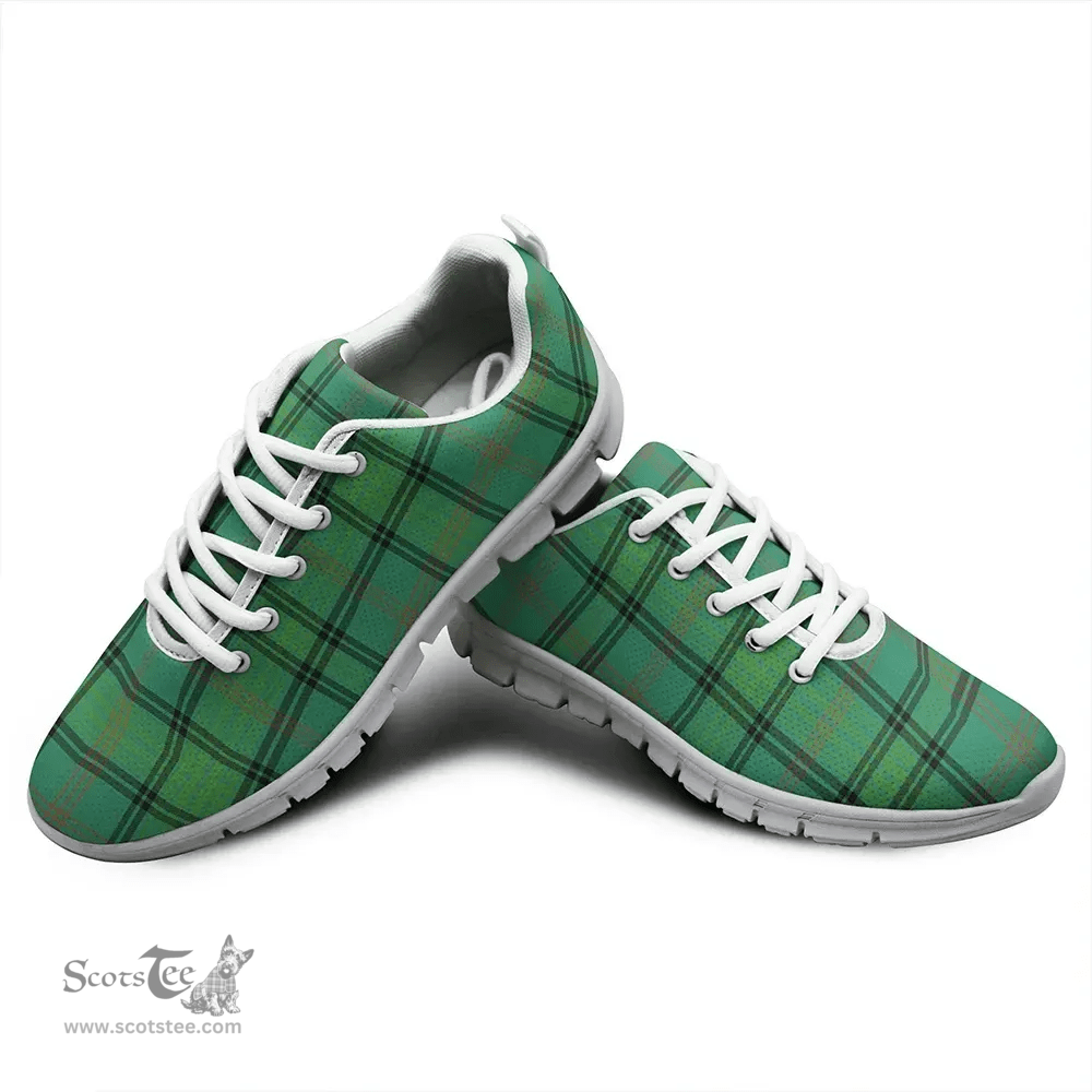 Scottish Ross Hunting Ancient Clan Tartan Sneakers - Classic Scottish Plaid Tartan Plaid