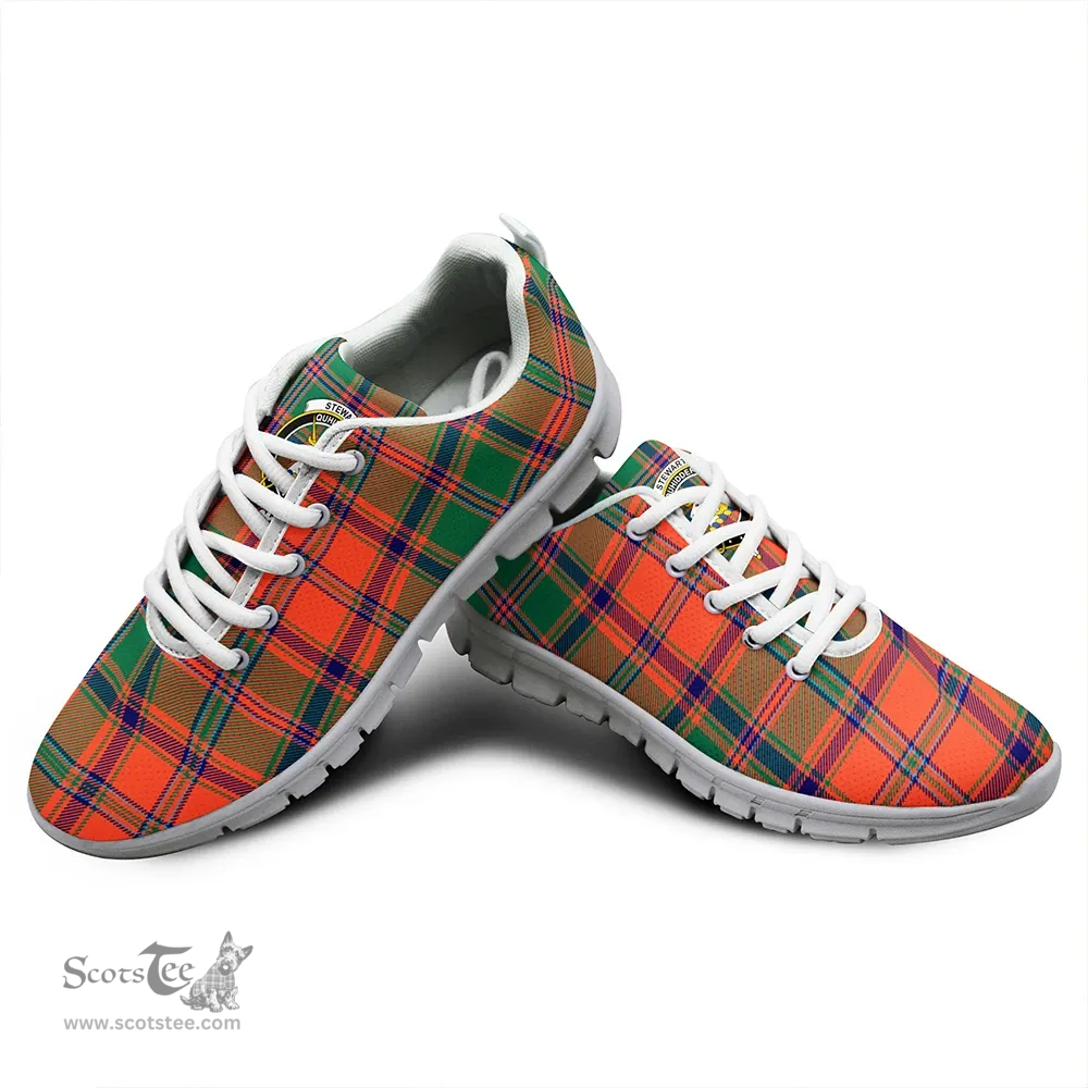 Scottish Stewart of Appin Ancient Clan Tartan Sneakers - Crest Classic Scottish Plaid Tartan Plaid