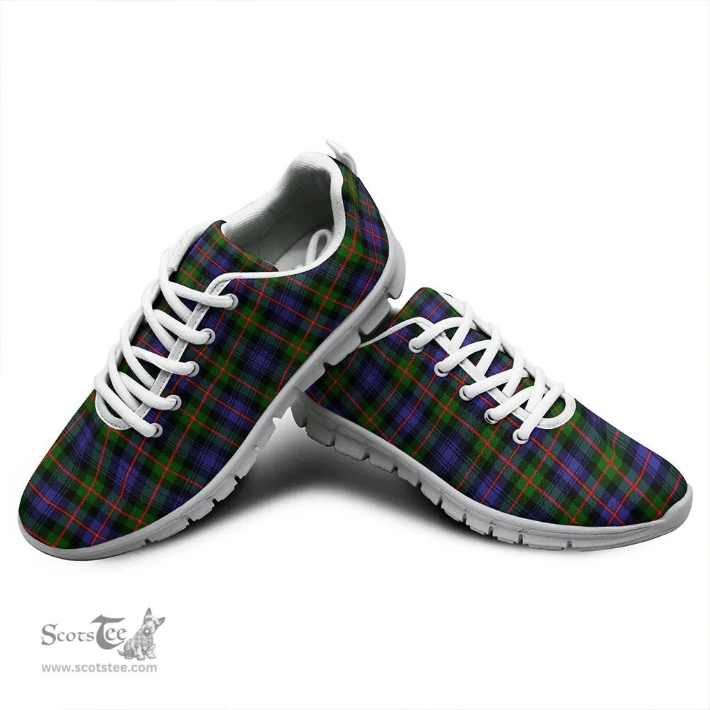 Scottish Murray of Atholl Modern Clan Tartan Sneakers - Classic Scottish Plaid Tartan Plaid