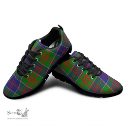 Scottish Stewart of Appin Hunting Modern Clan Tartan Sneakers - Classic Scottish Plaid Tartan Plaid