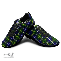 Scottish MacNeill of Barra Modern Clan Tartan Sneakers - Crest Classic Scottish Plaid Tartan Plaid