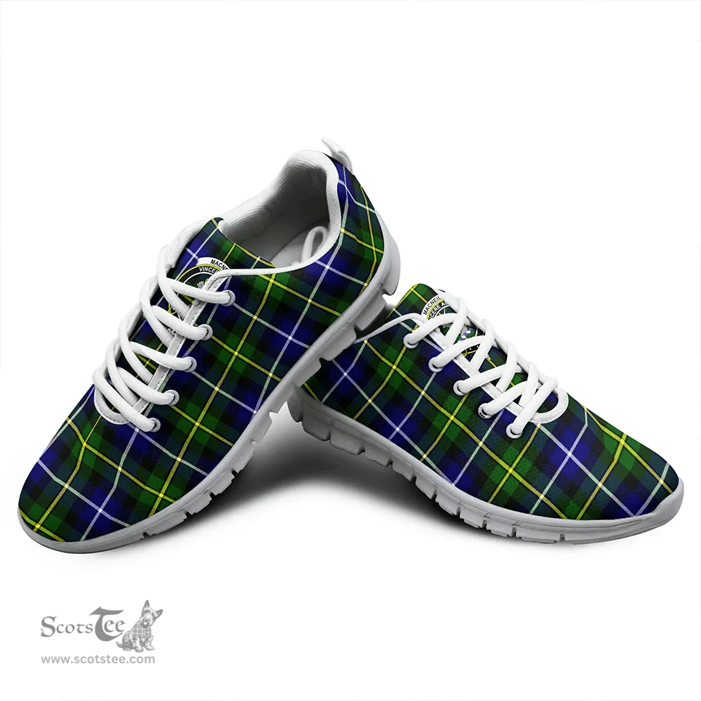 Scottish MacNeill of Barra Modern Clan Tartan Sneakers - Crest Classic Scottish Plaid Tartan Plaid