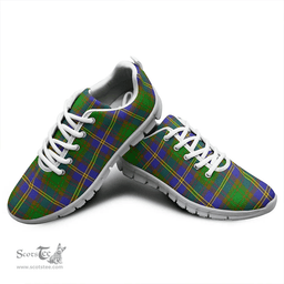 Scottish Strange of Balkaskie Clan Tartan Sneakers - Classic Scottish Plaid Tartan Plaid