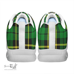 Scottish Wallace Hunting - Green Clan Tartan Sneakers - Crest Classic Scottish Plaid Tartan Plaid