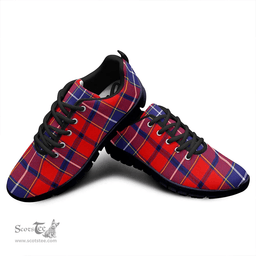 Scottish Wishart Dress Clan Tartan Sneakers - Classic Scottish Plaid Tartan Plaid