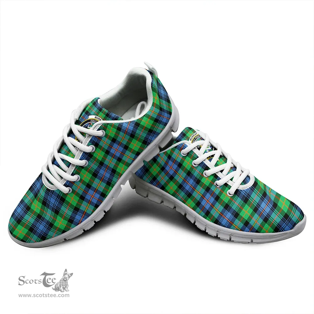 Scottish Murray of Atholl Ancient Clan Tartan Sneakers - Crest Classic Scottish Plaid Tartan Plaid