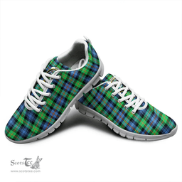 Scottish Murray of Atholl Ancient Clan Tartan Sneakers - Crest Classic Scottish Plaid Tartan Plaid