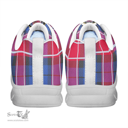 Scottish Graham of Menteith Red Clan Tartan Sneakers - Crest Classic Scottish Plaid Tartan Plaid
