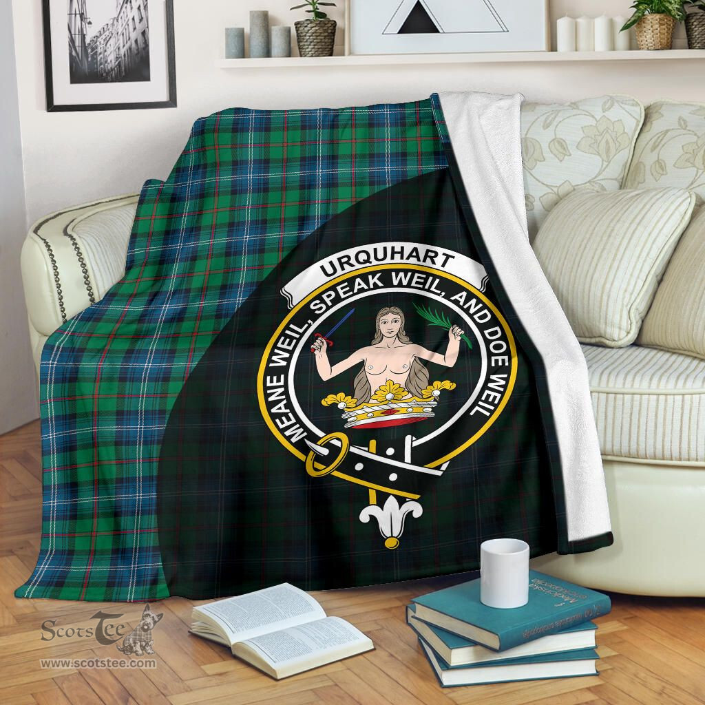 Scottish Urquhart Ancient Clan Tartan Blanket - Wave Style Scottish Plaid Tartan Plaid