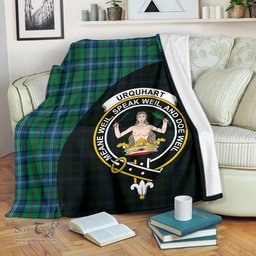 Scottish Urquhart Ancient Clan Tartan Blanket - Wave Style Scottish Plaid Tartan Plaid