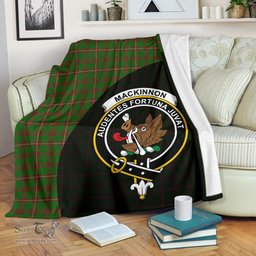 Scottish MacKinnon Hunting Modern Clan Tartan Blanket - Wave Style Scottish Plaid Tartan Plaid