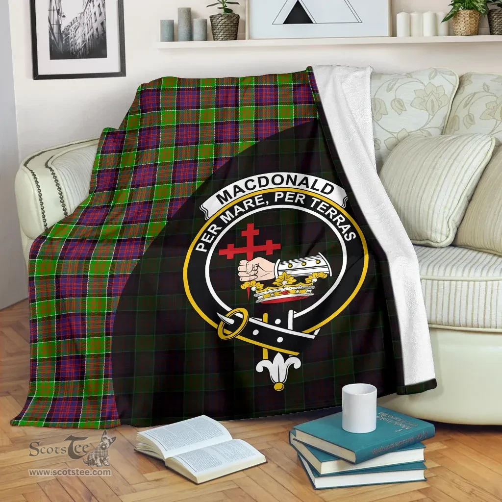 Scottish MacDonald of Clanranald Clan Tartan Blanket - Wave Style Scottish Plaid Tartan Plaid
