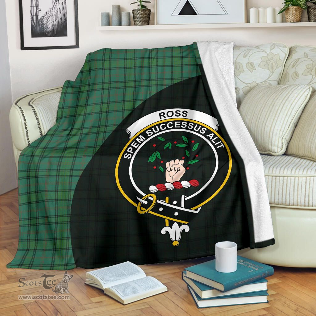 Scottish Ross Hunting Ancient Clan Tartan Blanket - Wave Style Scottish Plaid Tartan Plaid