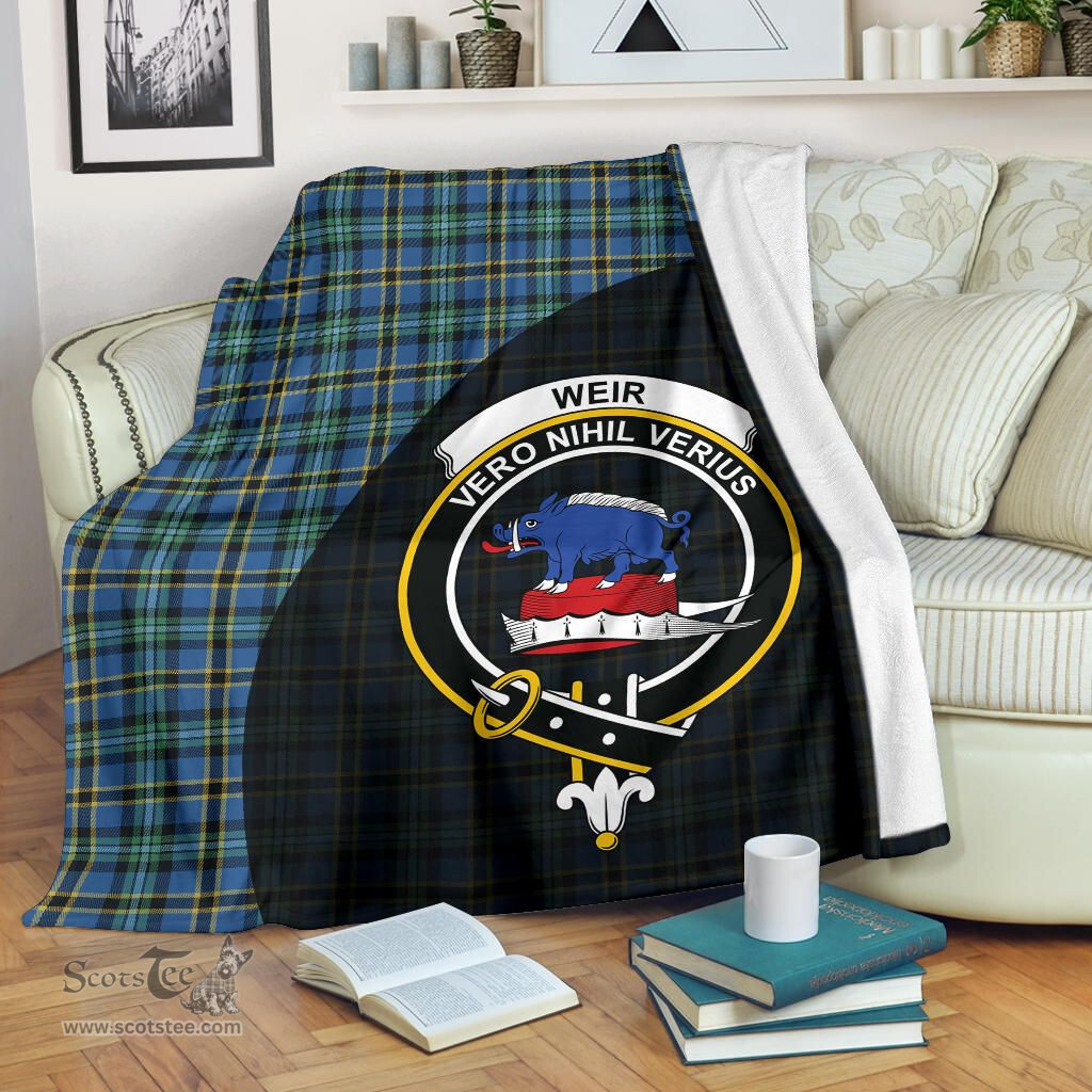 Scottish Weir Ancient Clan Tartan Blanket - Wave Style Scottish Plaid Tartan Plaid