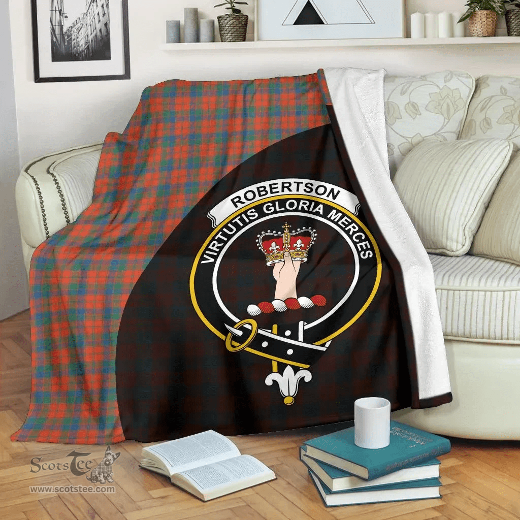 Scottish Robertson Ancient Clan Tartan Blanket - Wave Style Scottish Plaid Tartan Plaid