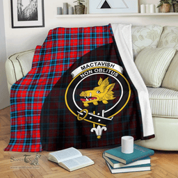 Scottish MacTavish Modern Clan Tartan Blanket - Wave Style Scottish Plaid Tartan Plaid
