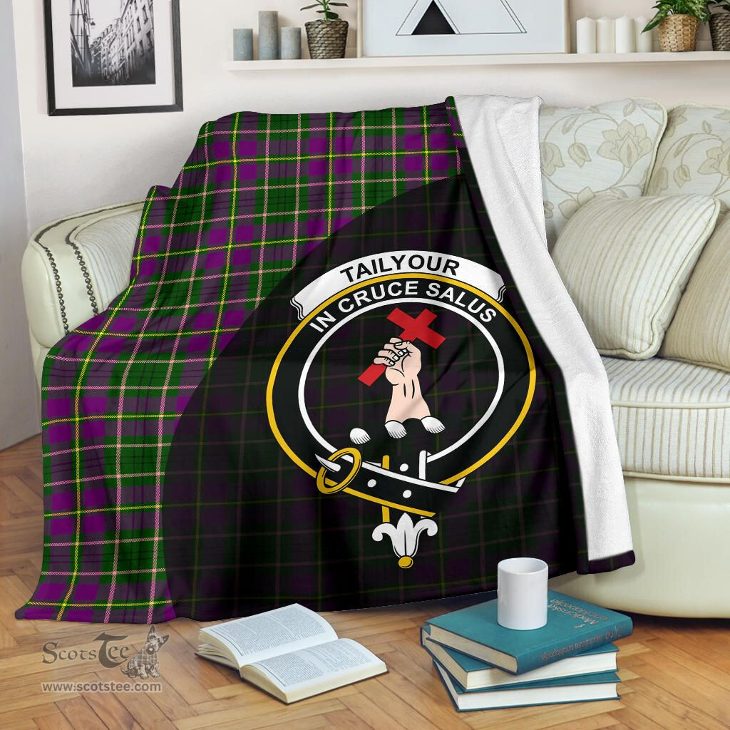 Scottish Taylor Clan Tartan Blanket - Wave Style Scottish Plaid Tartan Plaid