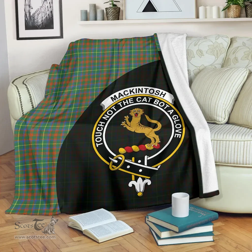 Scottish MacKintosh Hunting Ancient Clan Tartan Blanket - Wave Style Scottish Plaid Tartan Plaid