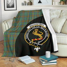 Scottish MacKintosh Hunting Ancient Clan Tartan Blanket - Wave Style Scottish Plaid Tartan Plaid
