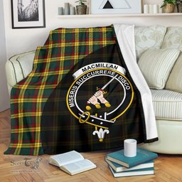 Scottish MacMillan Old Modern Clan Tartan Blanket - Wave Style Scottish Plaid Tartan Plaid
