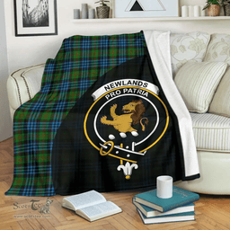 Scottish Newlands of Lauriston Clan Tartan Blanket - Wave Style Scottish Plaid Tartan Plaid