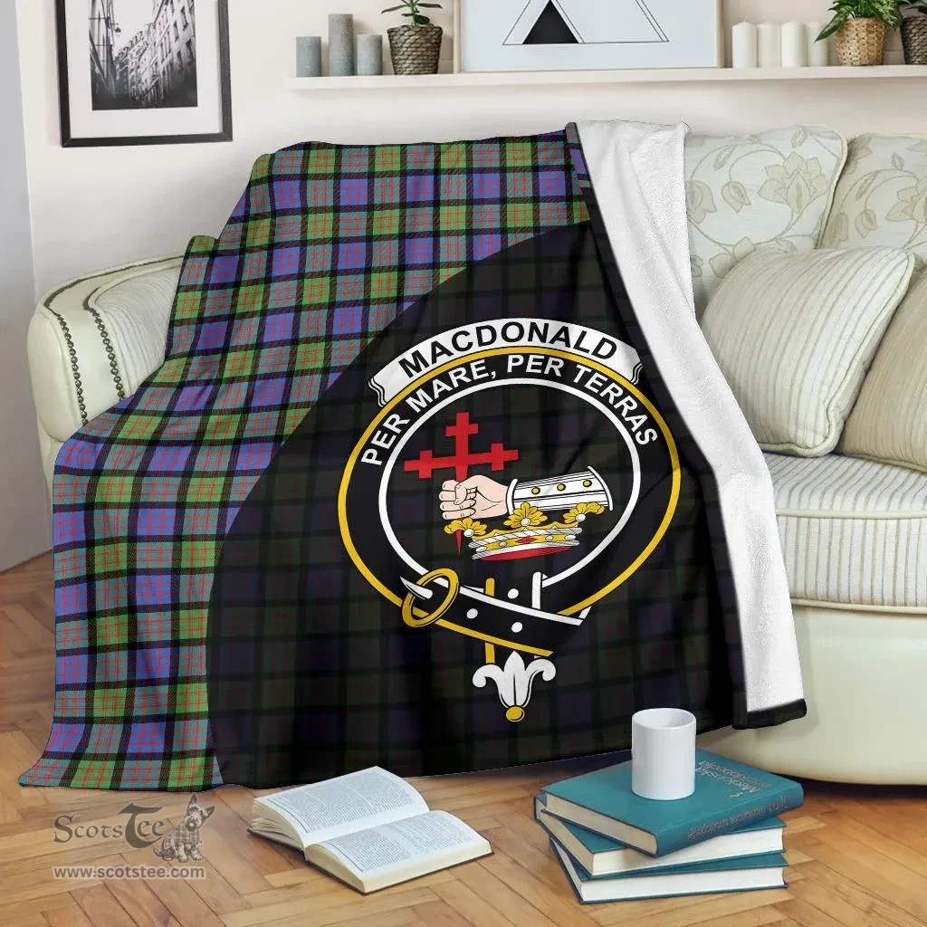 Scottish MacDonald Ancient Clan Tartan Blanket - Wave Style Scottish Plaid Tartan Plaid